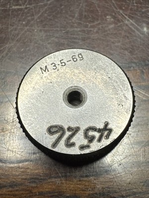 M3.5 X .6 6g METRIC SOLID THREAD RING GAGE 3.5 mm 0.6 IS0-6g (RT36) | eBay