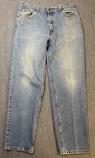 Vintage Levis 550 Jeans Mens 36x30 Relaxed Fit Tapered USA Made Medium Wash 90s