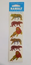 Vintage Hambly Prismatic Lion Tiger Leopard Jungle Cats Stickers Sealed