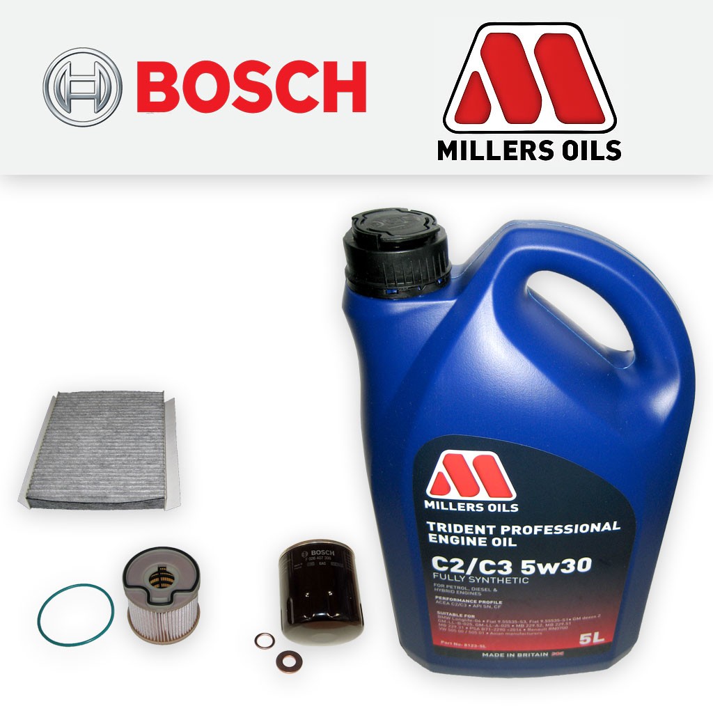 SERVICE KIT CITROEN XSARA PICASSO 2.0 HDI FF=BOSCH OIL FUEL CABIN FILTERS +OIL