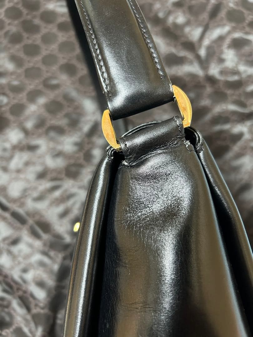 Gucci Old Handbag Black Metal G Logo — image 7