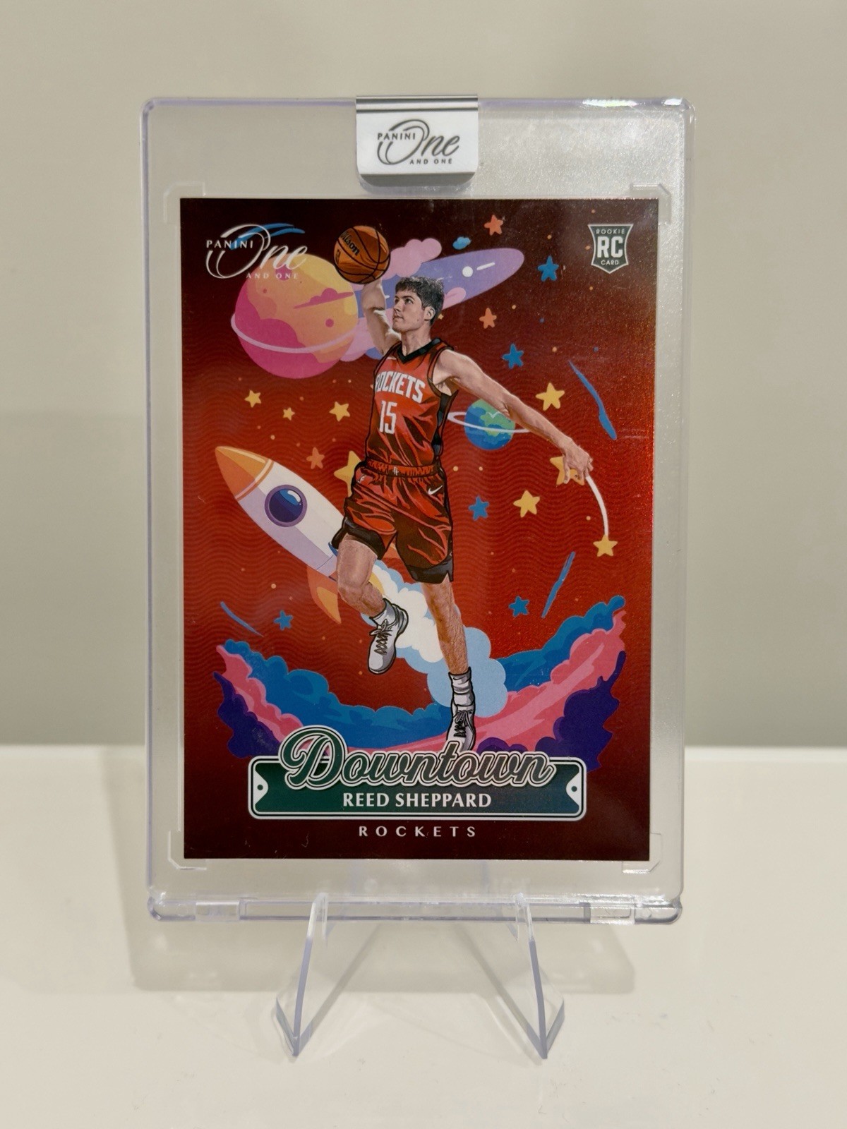 2024-25 Panini One And One Reed Sheppard #19 Downtown Rookie RC Case Hit SSP