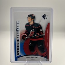 2025-26 Upper Deck SP Rookie Authentics Blue Ryan Suzuki RC Hurricanes #136