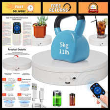 Electric Rotating Display Stand - Lazy Susan Turntable for Photography, 3D Scann