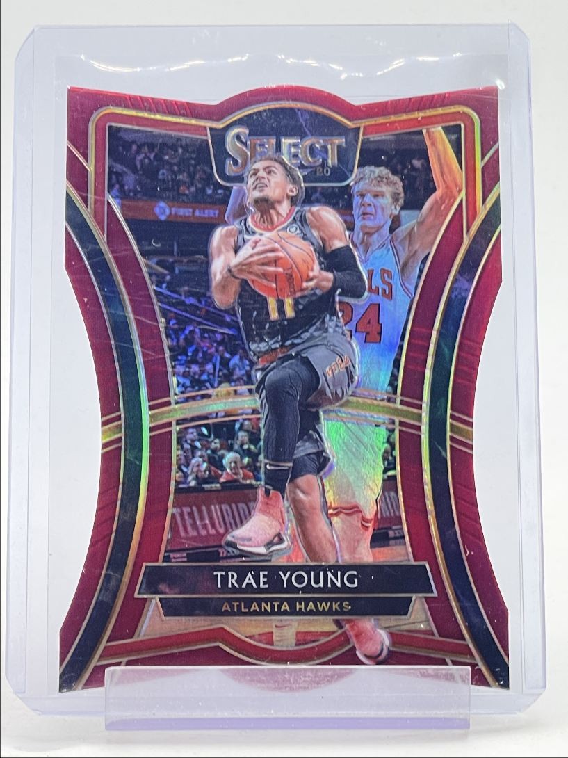 TRAE YOUNG 2019-20 SELECT PREMIER LEVEL MAROON PRIZM DIE CUT /175 Q4193