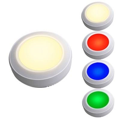 Tap Light Wireless Touch Cabinet Light Multi Colored Push Counter Lights Dimm...