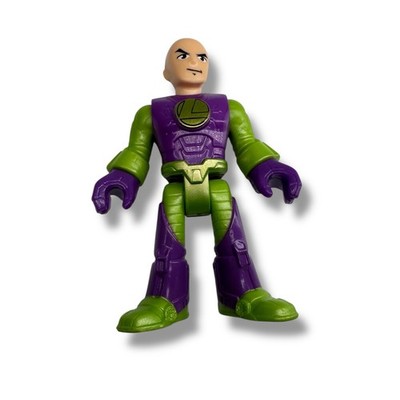 Imaginext DC Super Friend Action Figure LEX LUTHOR Kryptonite Green/Purple suit