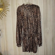 BOOHOOxLeopard Sequin Shift/ Bestie Sold Seperate!