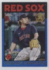2021 Update Silver Pack 1986 Topps Chrome Baseball Blue Hirokazu Sawamura 7h3