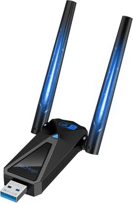 ElecMoga WLAN Stick, 1300Mbps WLAN Adapter PC, 2.4GHz/5GHz Dual Band Internet,