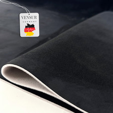 Auto Dachhimmel Stoff Mikrofaserstoff Meterware Polsterstoff Schwarz mit Schaum