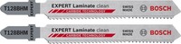 Bosch Expert Laminate Clean T128BHM StichsäGeblatt, 2-Tlg.