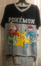 Pokemon Short Sleeve And Short 2-pc Pajama Set Boys LG 10/12
