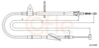 Cofle Handbremsseil Bremsseil Hinten Rechts Passend FüR Opel Agila (A)