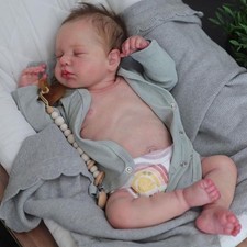Lifelike Reborn Baby Dolls Boy 19 Inch Full Body Silicone Realistic Newborn Baby