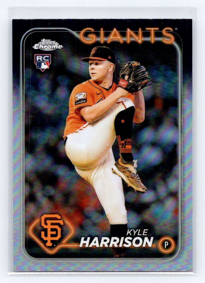 2024 Topps Chrome Refractor #191 Kyle Harrison Rookie San Francisco Giants