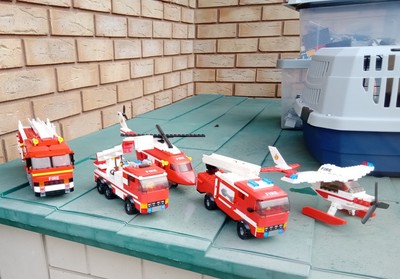 Wilko Blox Feuerwehrfahrzeuge, Hubschrauber und Seeflugzeug