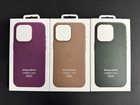 Apple Leather Case With MagSafe for iPhone 15 Pro w/ Pop-Up MagSafe Animation