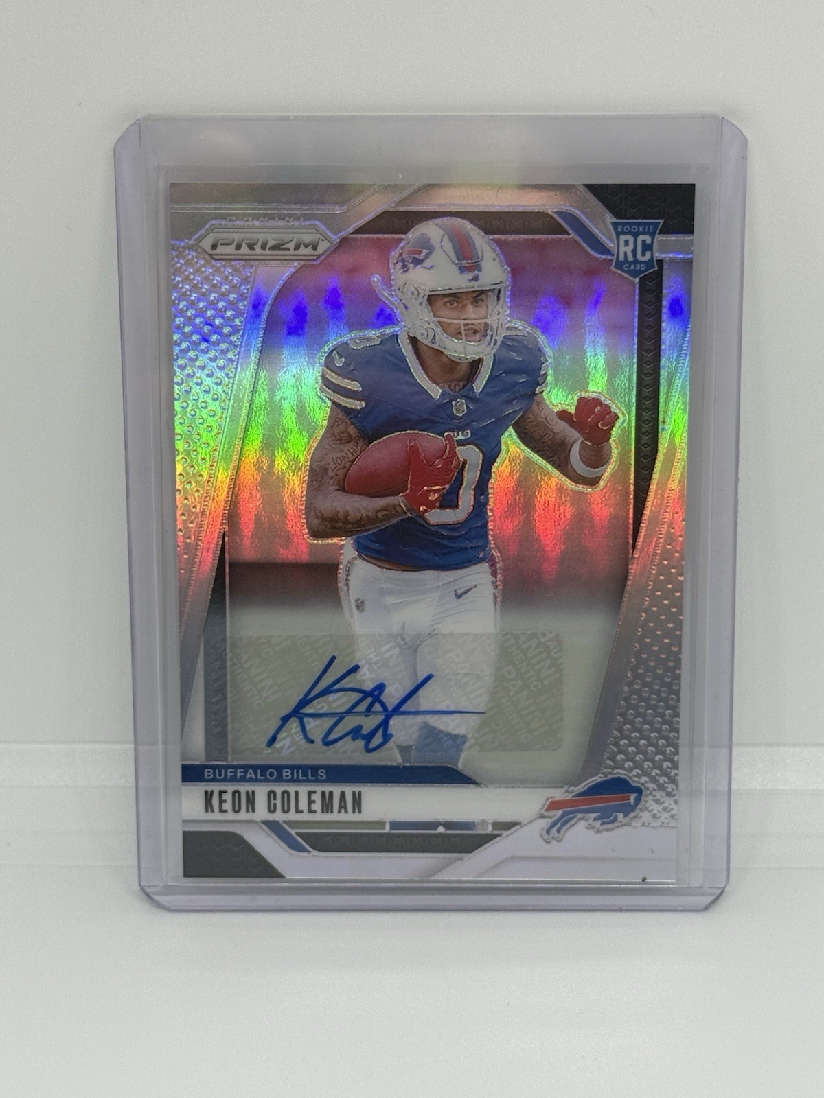 2024 Panini Prizm Rookies Keon Coleman #362 Silver Prizm Autographs (AU, RC)