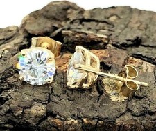 2.0Ct Round Lab Created Diamond Solitaire Stu...