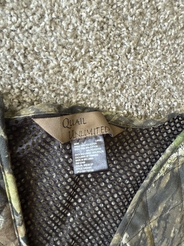 Mossy Oak “Quail Unlimited” Hunting Vest Camouflage And Mesh Construction - Picture 3 of 6