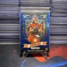 2021 Panini Prizm Draft Rookie Blue Disco Crusade Trevor Lawrence Jaguars RC SP