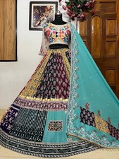 LEHENGA CHOLI INDIAN BOLLYWOOD WEDDING PARTY PAKISTANI WEAR READYMADE