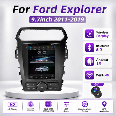 For Ford Explorer 2011-2019 Android 13.0 Apple Carplay Car Stereo Radio GPS WIFI