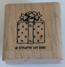 Wood/Rubber Stamp "Present, Gift" Party