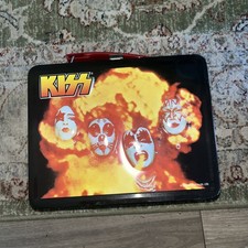 KISS THE ORIGINALS 2000 COLLECTIBLE LUNCH BOX w/THERMOS ACE PETER GENE PAUL