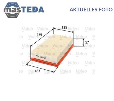 585152 MOTOR LUFTFILTER MOTORFILTER VALEO NEU OE QUALITÄT