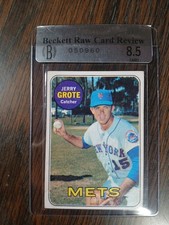 1969 Topps Jerry Grote Rookie #55 Mets BGS Raw Card Review 8.5. rookie card picture