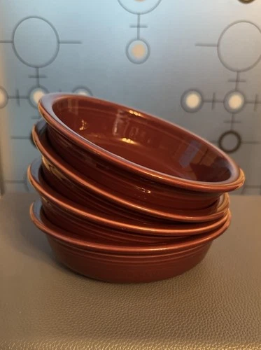 Fiestaware Heather 7” Bowls Discontinued Set Of 4 EUC