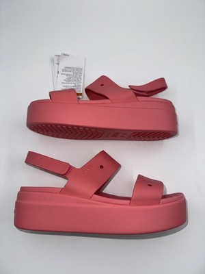 Crocs Brooklyn Low Wedge Women s Sandals Pink Platform Pick Size
