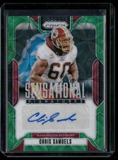 2024 Panini Prizm Chris Samuels Sensational Signatures Green Scope #/75