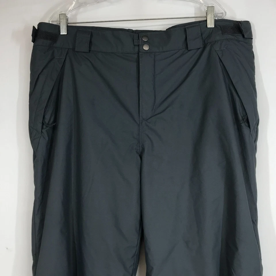 COLUMBIA - PANTALONES ESQUÍ NIEVE CINTURA AJUSTABLE OMNI-TECH GRIS XL HOMBRE - Foto 2 de 4