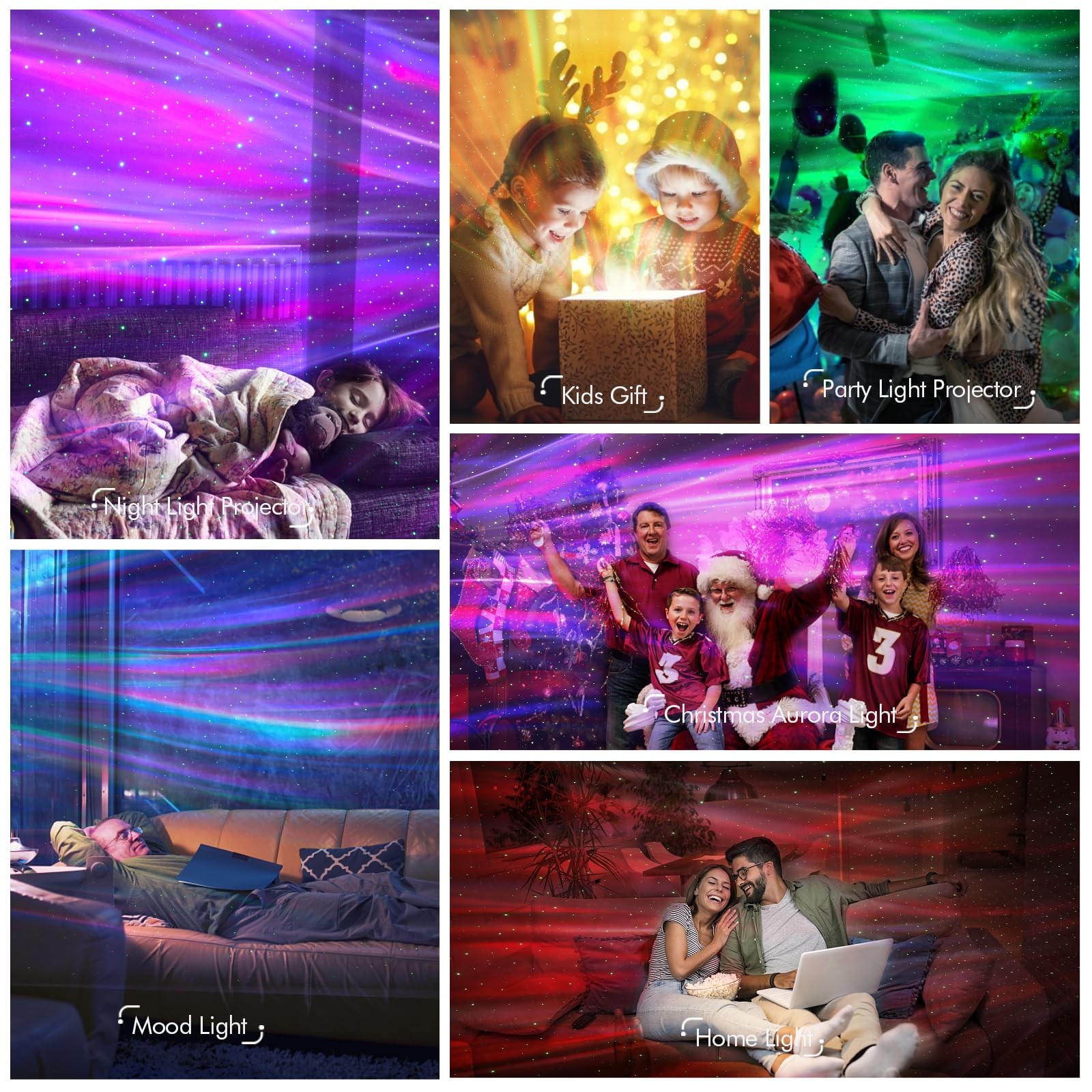 Galaxy Projector Star Lights Projector for Bedroom with 33 Lighting, Aurora P...