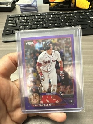 2023 Topps Chrome Logofractor Edition - Triston Casas #174 Purple Refractor /250