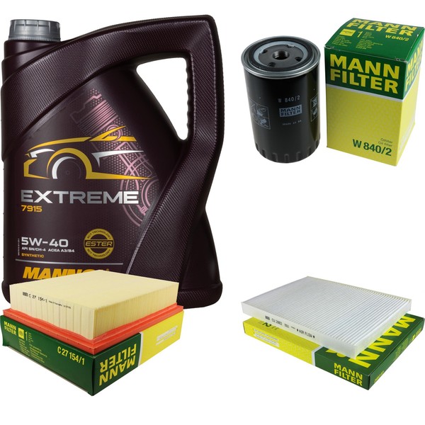 Mann Inspektionspaket 5L Mannol Extreme 5W-40 FüR VW Golf IV Cabriolet 1.9 TDI-image