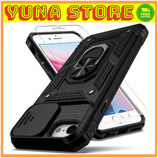 for iPhone SE Case 2022/3rd/2020/2nd gen,iPhone 8/7 Case,with Camera Lens Black