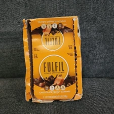 FULFIL Vitamin & Protein Bar Chocolate Peanut Caramel 12 Count EXP:11/24