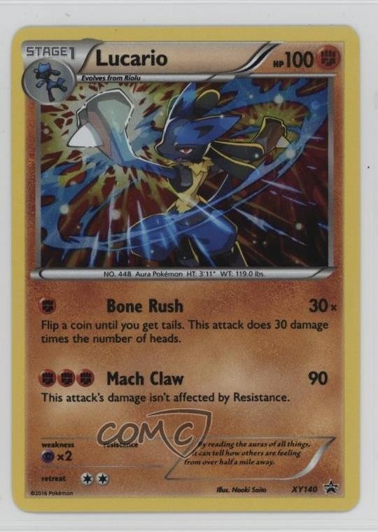 Lucario Pokémon XY Black Star Promo #XY140