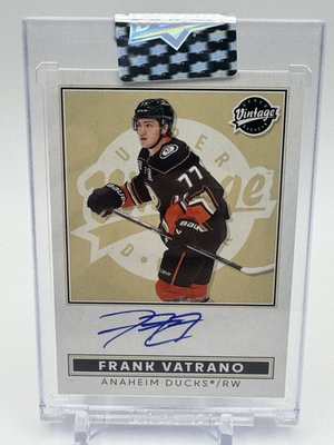 #ad Frank Vatrano 2024 25 UD Clear Cut Vintage Auto VA FV Ducks Auto $9.99