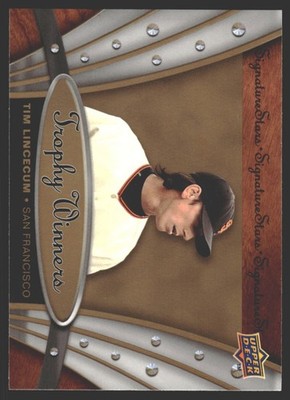 Tim Lincecum #TW-3 2009 Upper Deck Signature Stars Trophy Winners