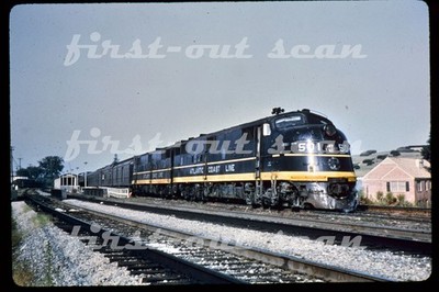 R DUPLICATE SLIDE - Atlantic Coast Line ACL 501 Passenger Scene Alexandria 1965