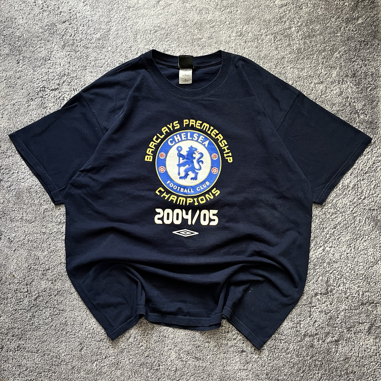 Vintage Umbro FC Chelsea Champions 2004/05 Football Shirt Soccer Size XL