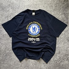 Vintage Umbro FC Chelsea Champions 2004/05 Football Shirt Soccer Size XL