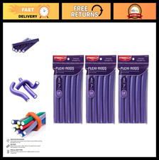 Heatless Flexi Rods 7" - 3/4" Diameter Hair Curlers for Bouncy Curls Beach Wav