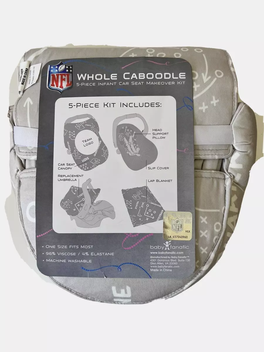 NFL Dallas Cowboys Whole Caboodle 5 piece Infant Car Seat Makeover Kit Fits Most