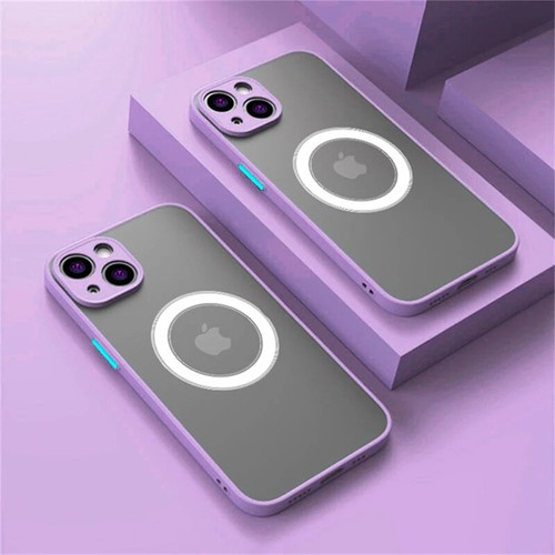 For iPhone 15 14 11 12 13 Pro Max Frosted Clear Case Cover Magnetic MagSafe - Picture 18 of 18